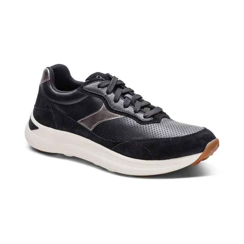 Aetrex Emily Women's Lace Up Sneaker Black