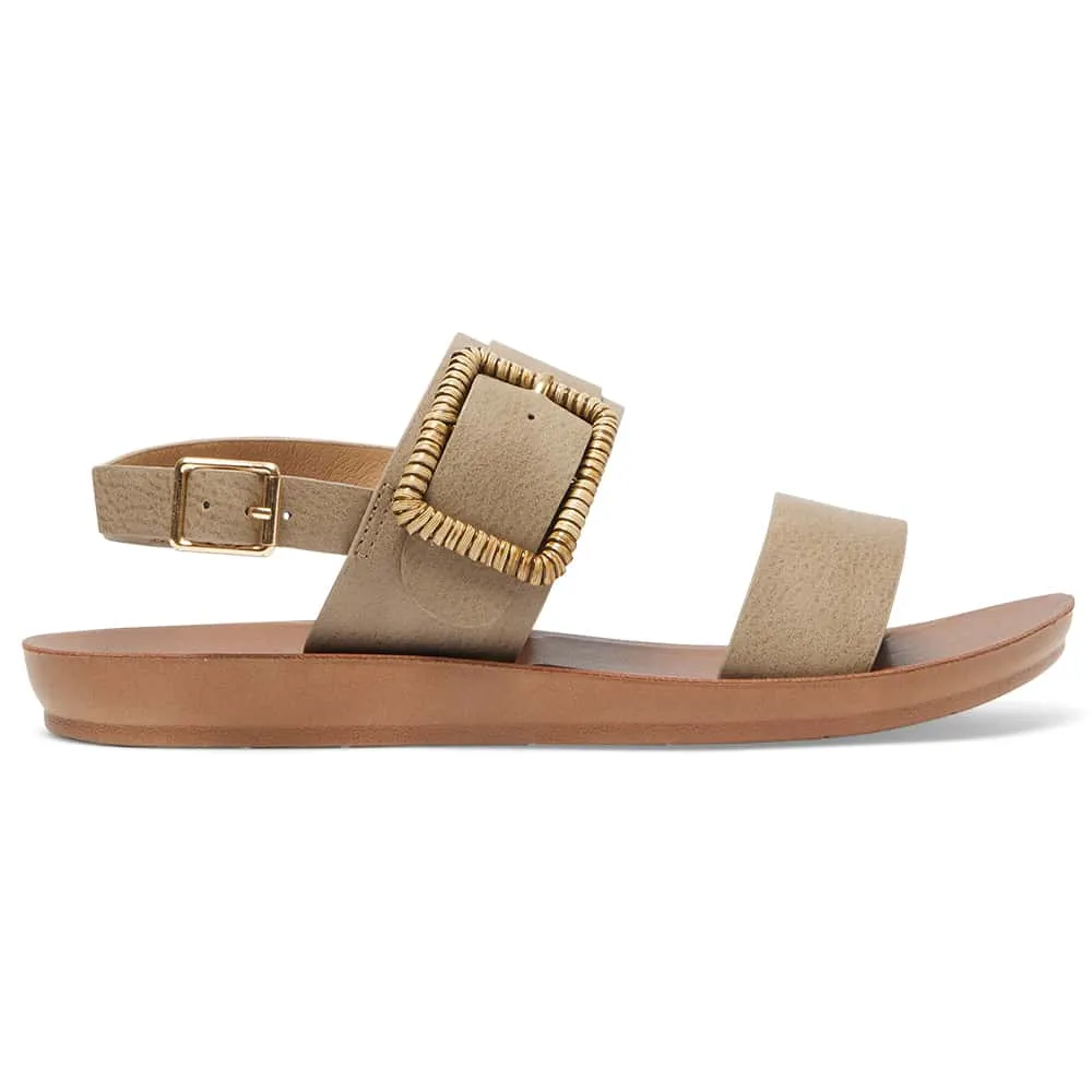 Grand Sandal in Taupe Smooth