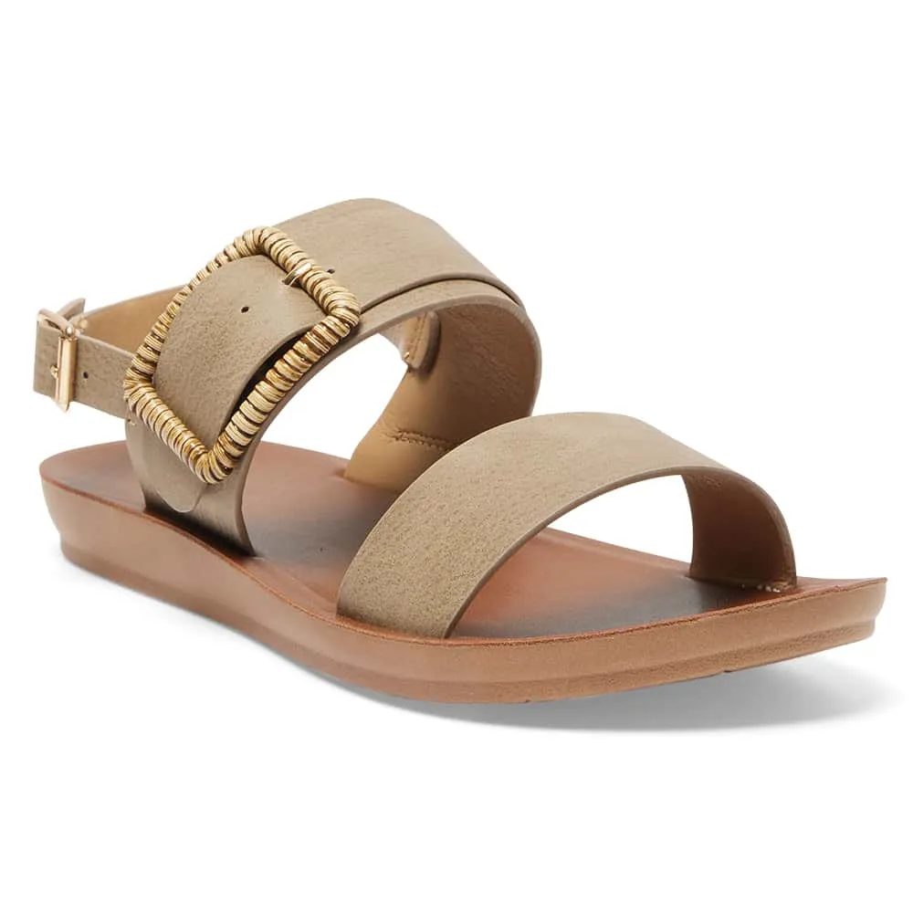 Grand Sandal in Taupe Smooth