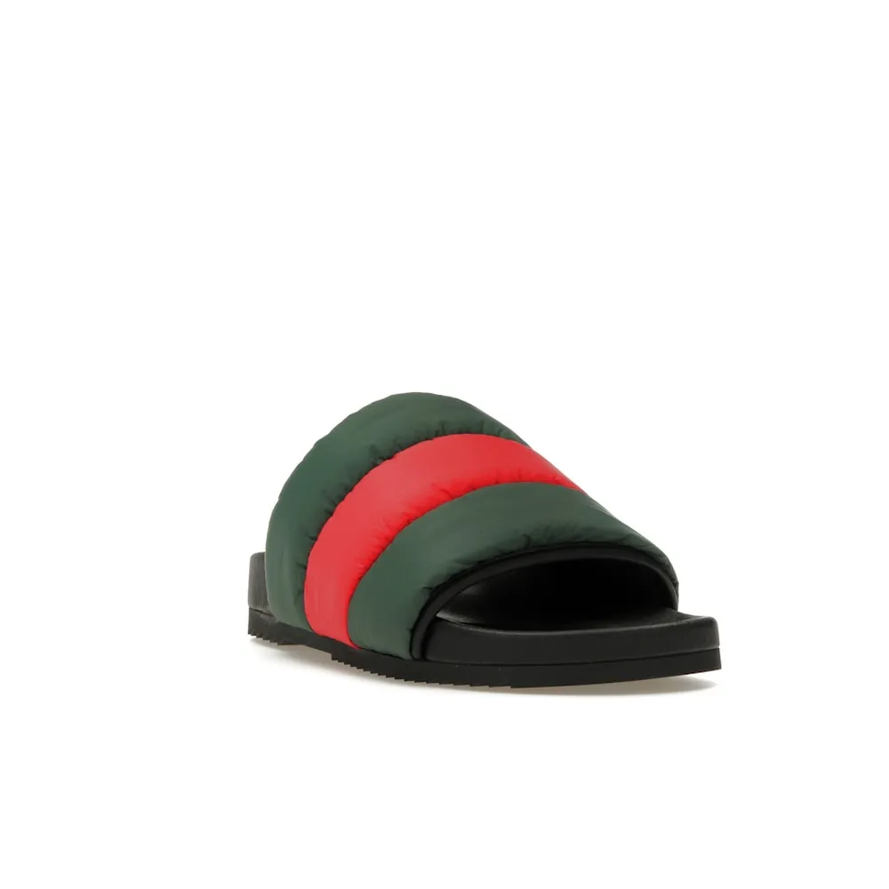 Gucci Padded Web Slide Green Red