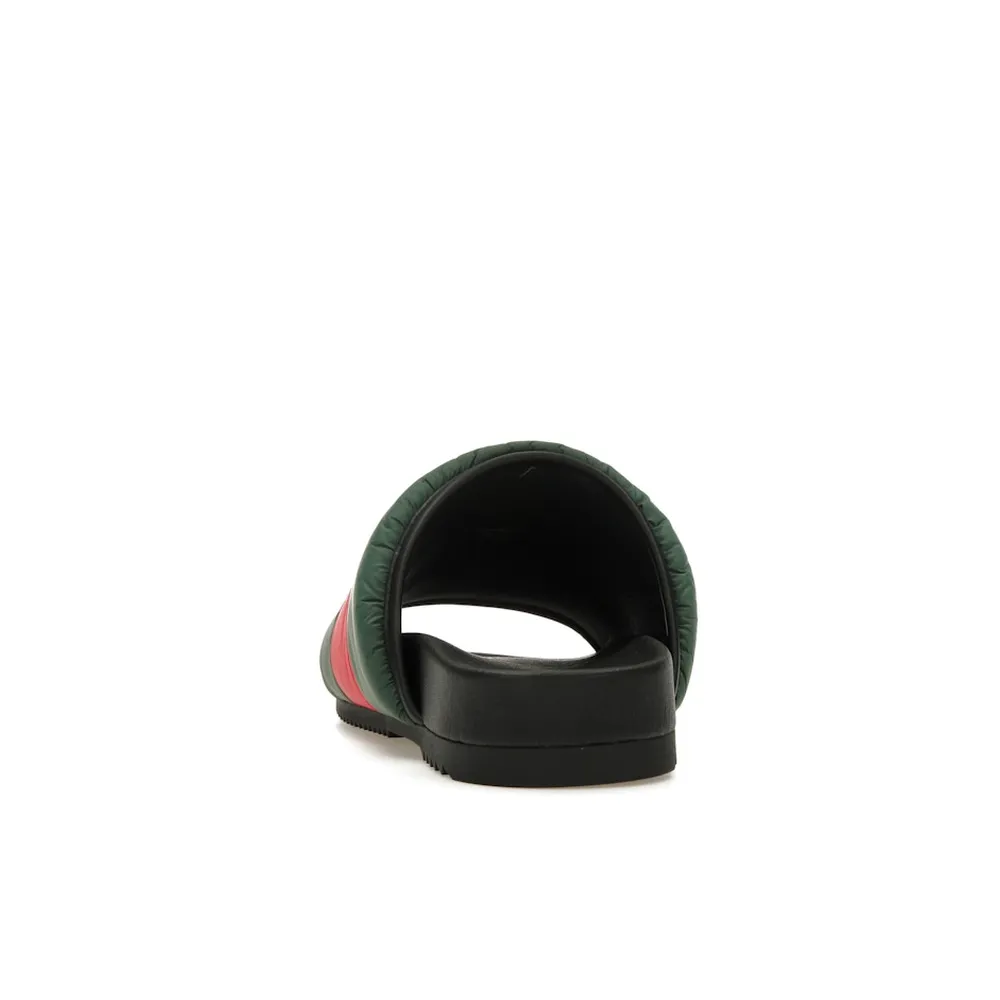 Gucci Padded Web Slide Green Red