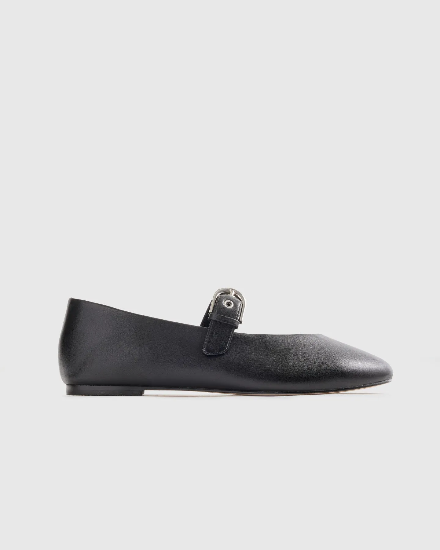 Italian Leather Mary-Jane Flat