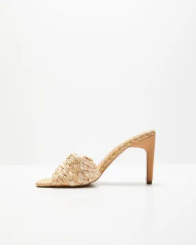 Kori Woven Peep Toe Heeled Sandals