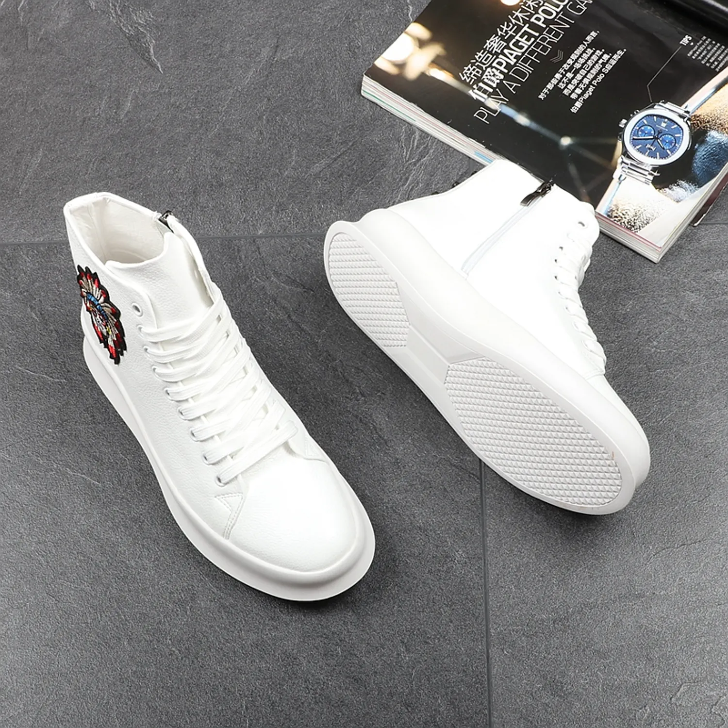 Men's Spring/Autumn Casual Breathable Lace Up Sneakers