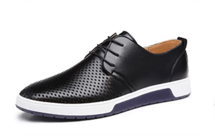 Men's Spring/Summer Leather Breathable Flats