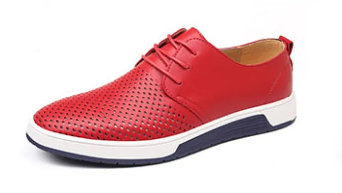 Men's Spring/Summer Leather Breathable Flats