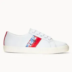 Ralph Lauren Janson Action Leather Sneaker Women - WHTFLW