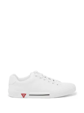 White Munner Logo Low Top Sneakers