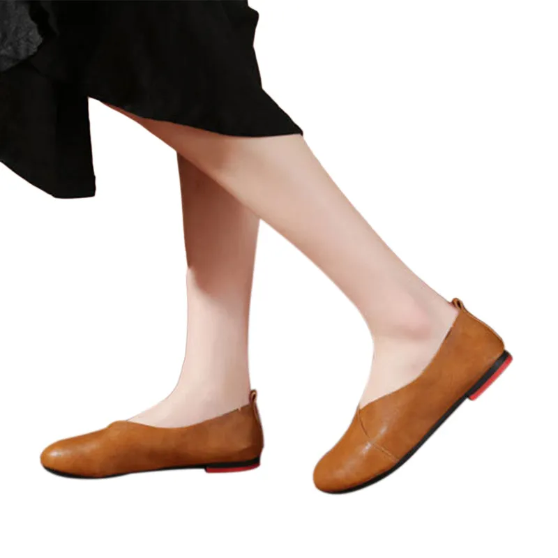 Women's Spring Genuine Leather Casual Shoes