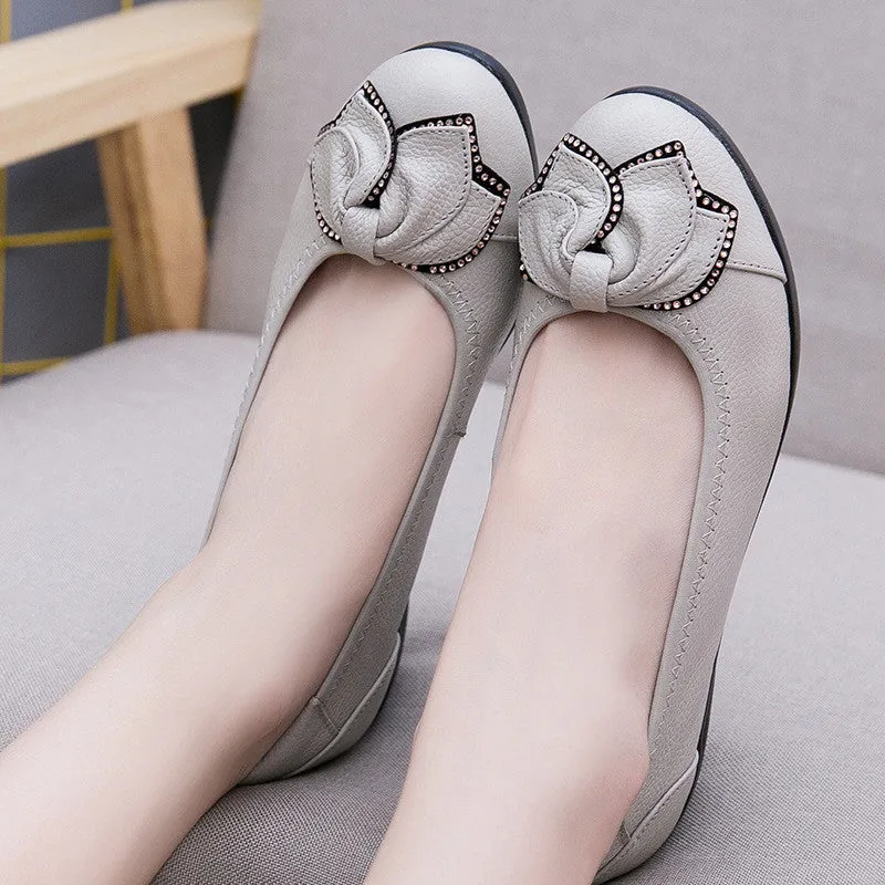 Women's Summer Casual Genuine Leather Flats