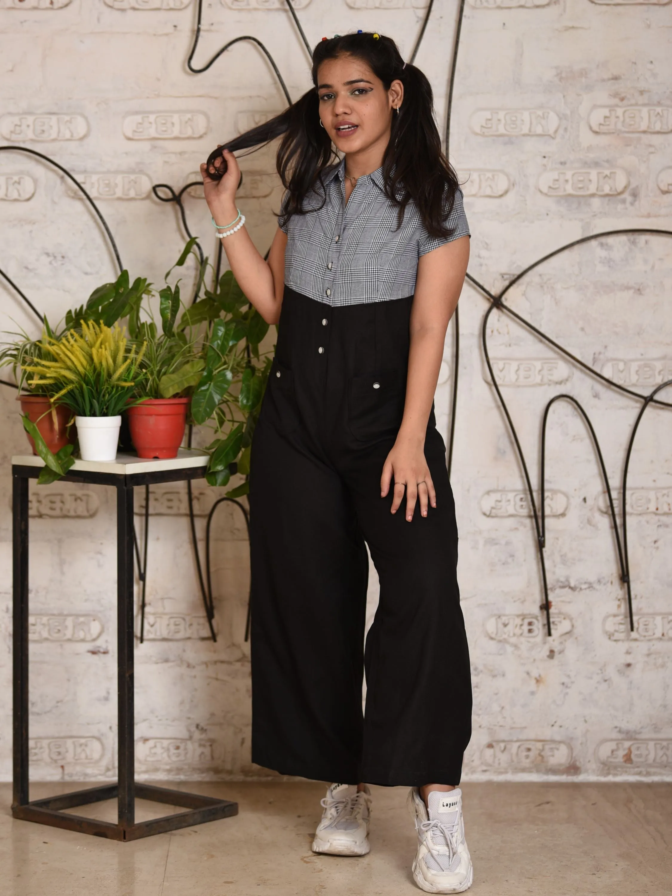 Woven Jumpsuit-Black